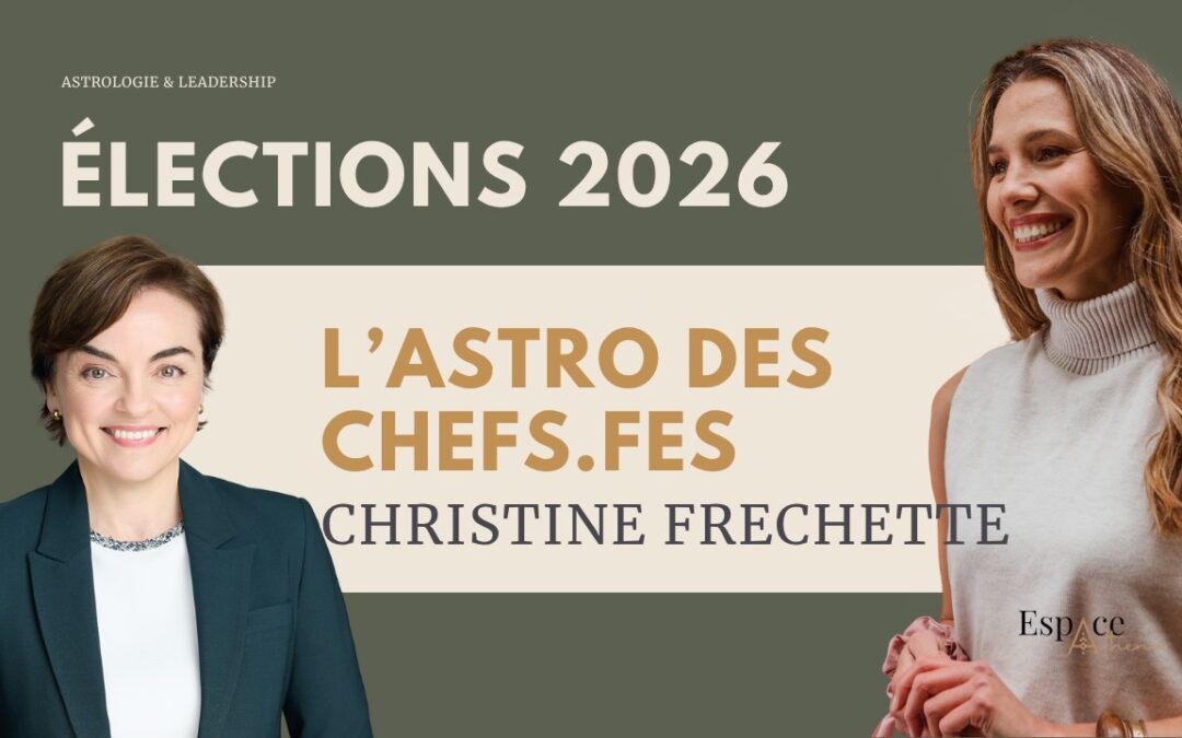 Carte du ciel de Christine Fréchette, L'astro des chefs avec Caroline Malo